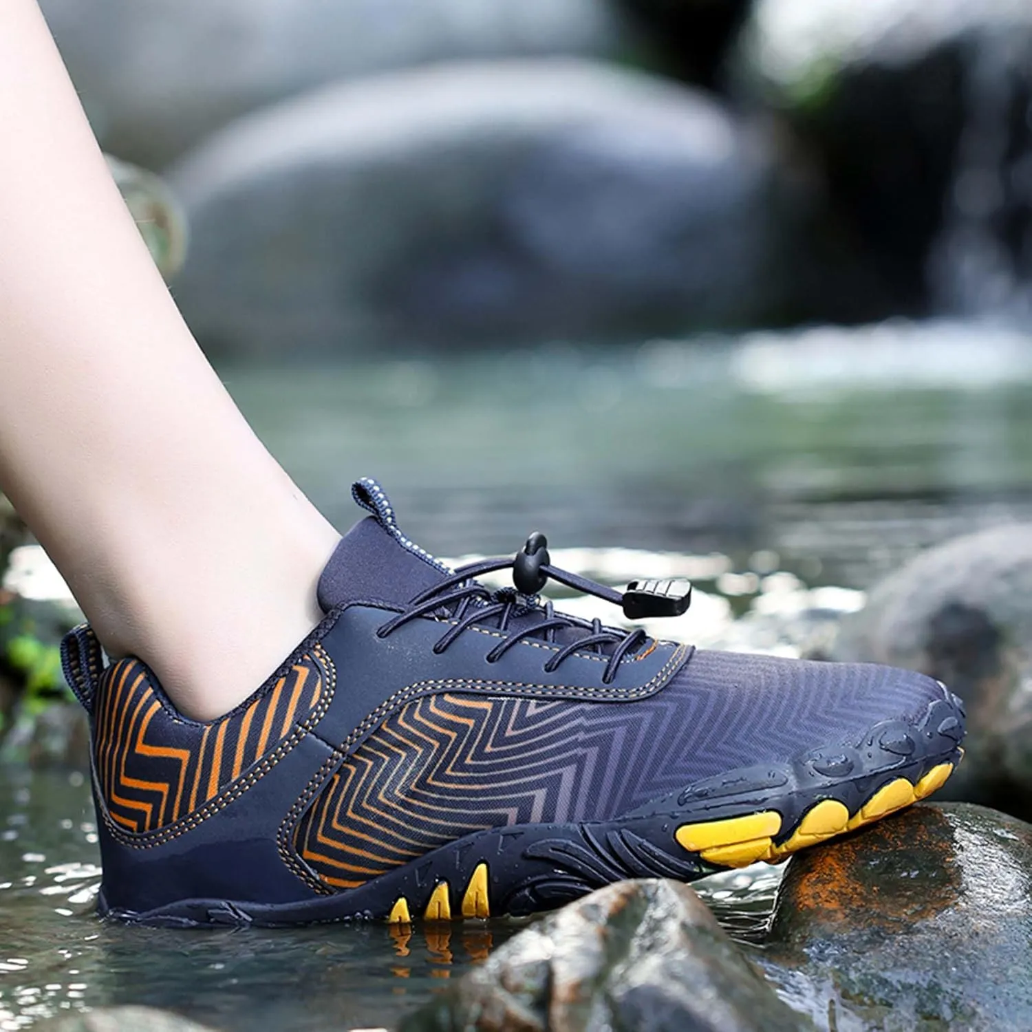 Men's Women's Outdoor Water Sports Shoes Men's Quick Dry Beach Shoes Walking, Fishing, Climbing, Sailing, Hiking, Functional Training Shoes Breathable, Amphibious Sports Shoes