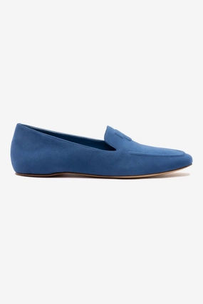 Street Fair Penny Loafer In Blue Stoned Suede