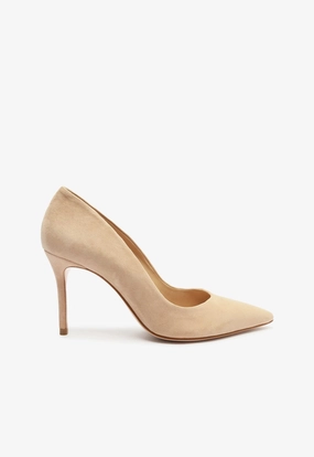 Lou Lo Suede Pump Ankle wrap Feather Light City Adventure