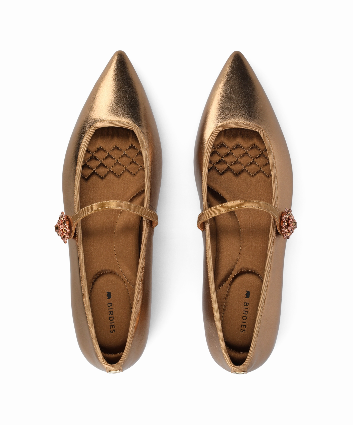 Field Fast Cold Safe The Goldfinch 15 Mary Jane - Vintage Gold Metal Leather