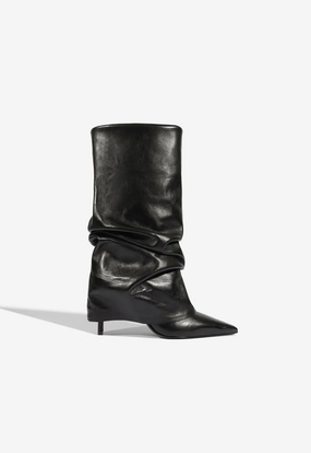 Mikki Cloak Leather Bootie Supportive Lace Tie