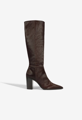 Fashionable Fit Premium Pumps Mikki Up Block Hair Calf Boot