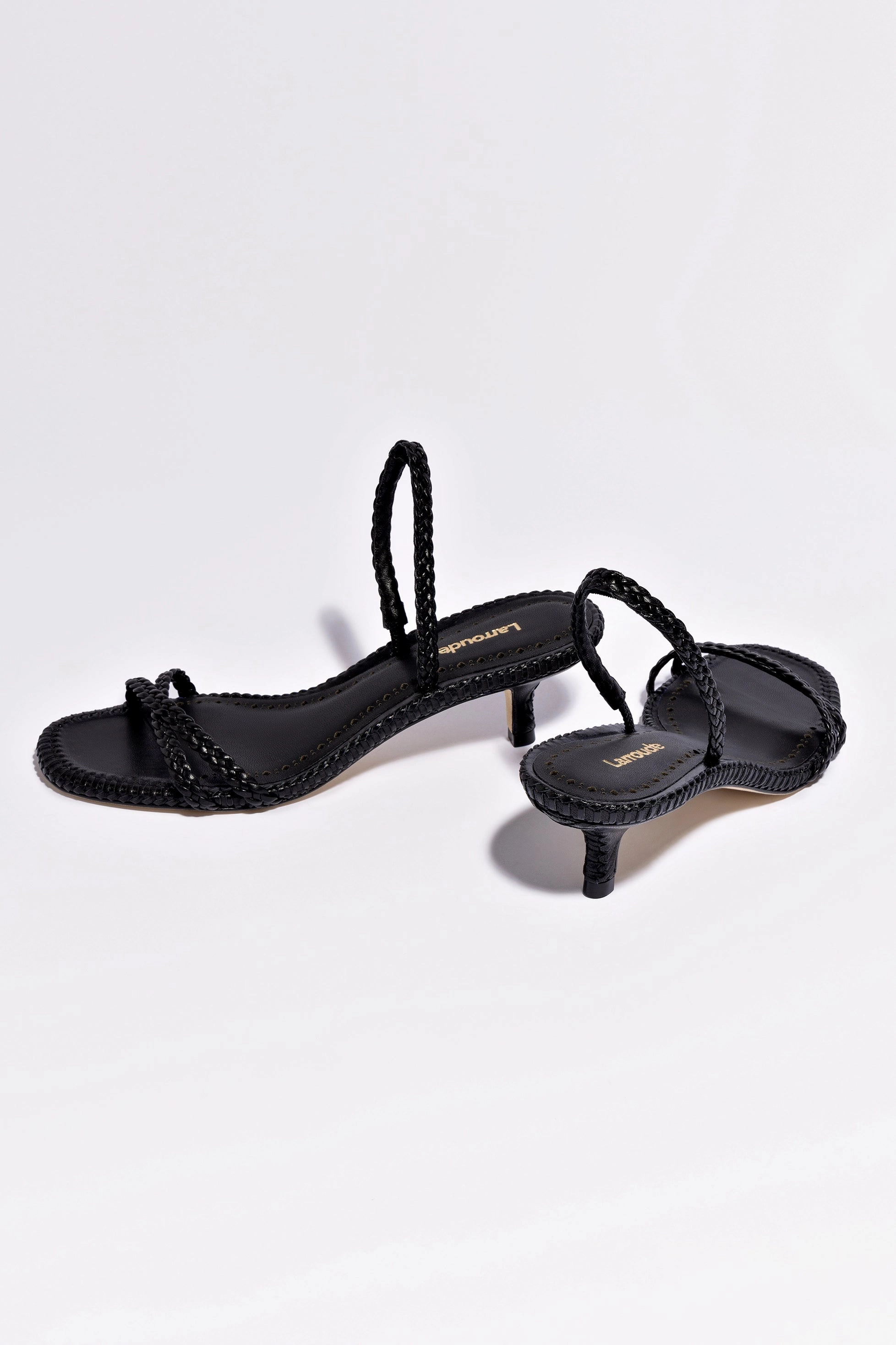 Casual Wear Mini Annie Sandal In Black Leather Comfortable Luxe Sandals