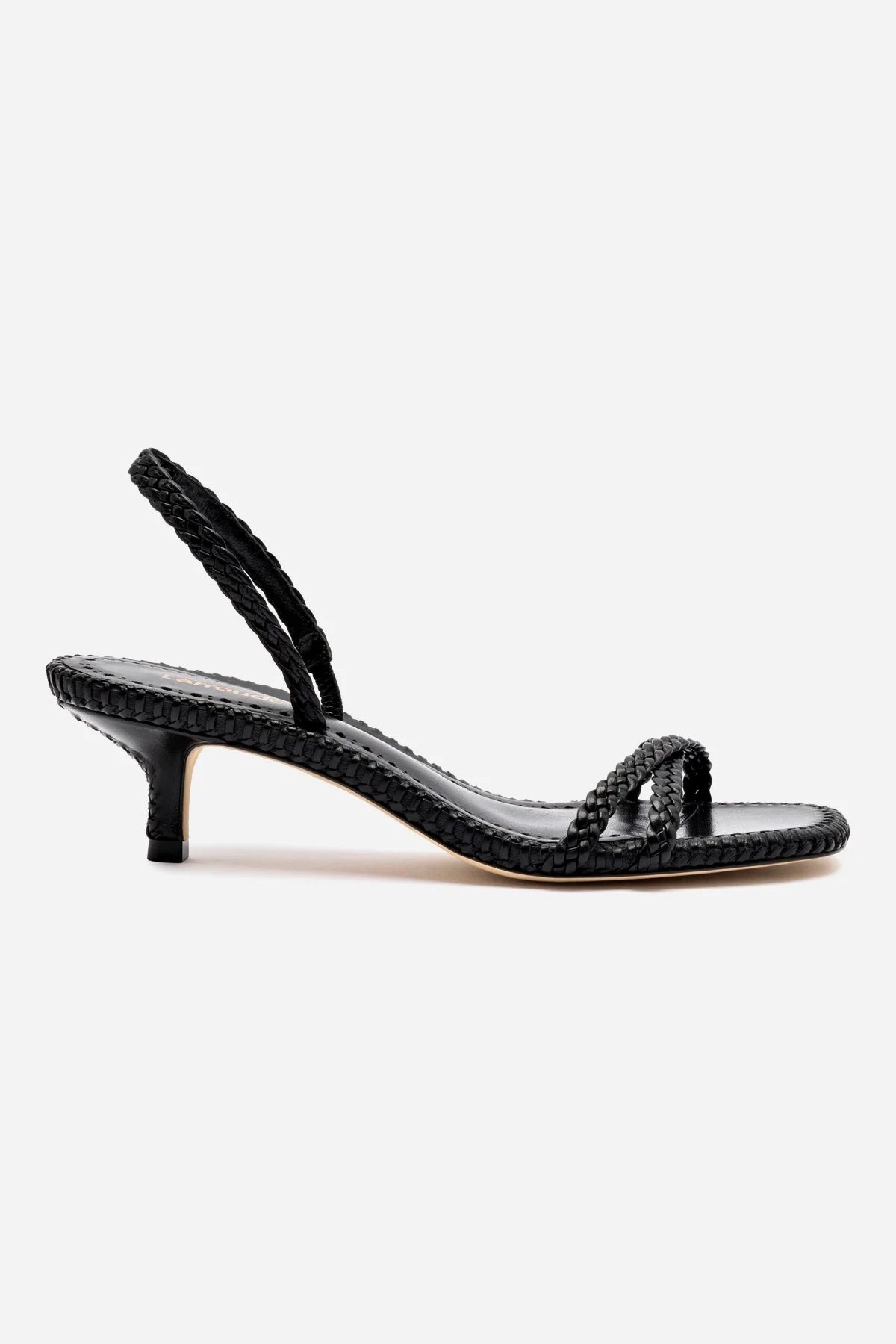 Sleek Summer Footwear Mini Annie Sandal In Black Leather Comfortable Luxe Sandals