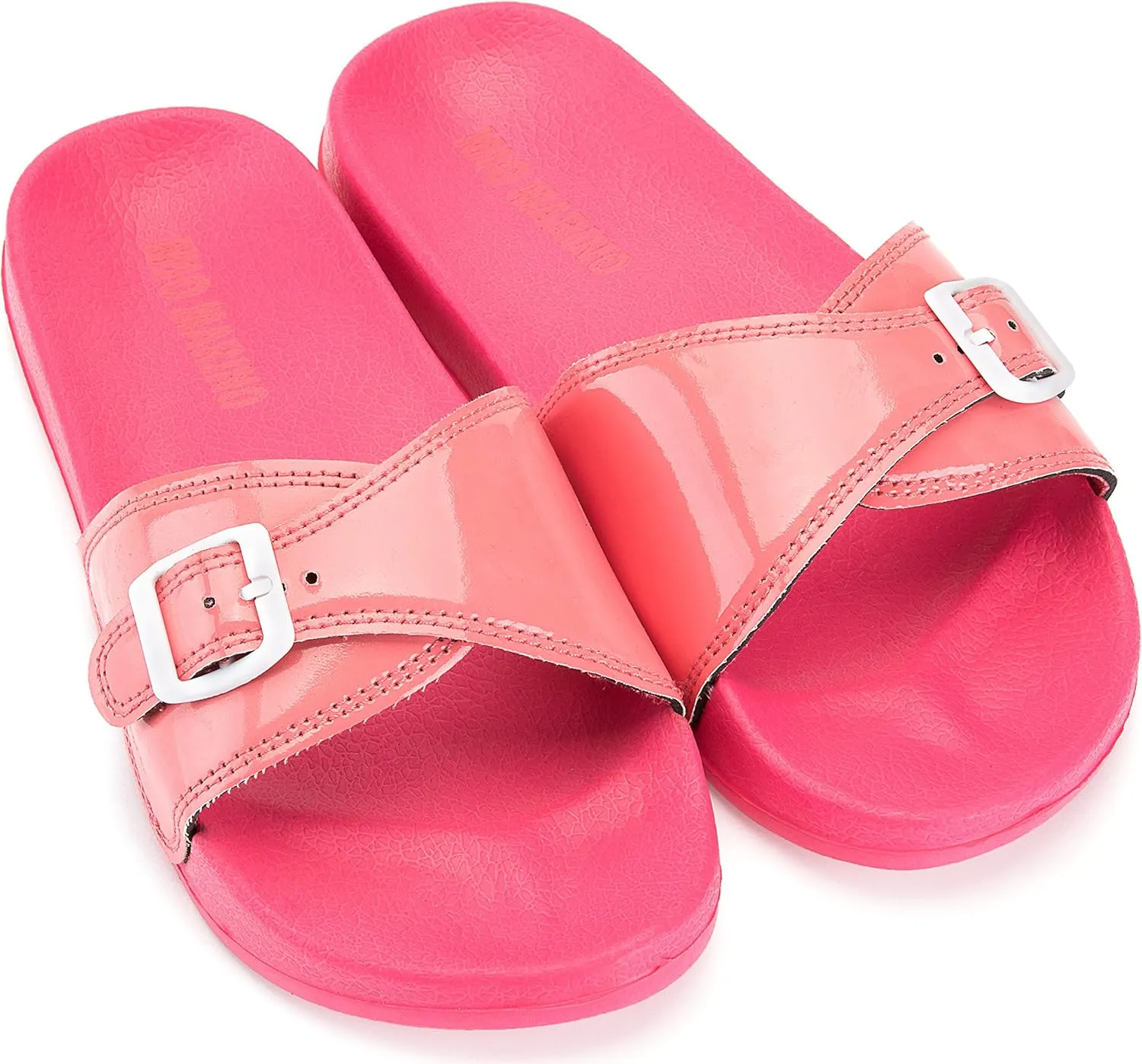 Mio Marino Adjustable Slides for Women - Beach Sandals - House Slippers
