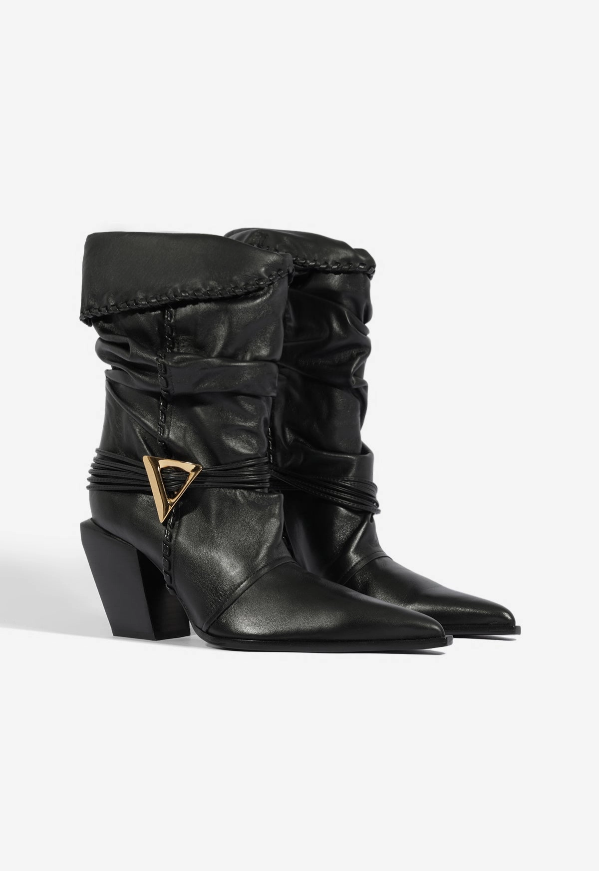 Sable Leather Bootie Gala Night