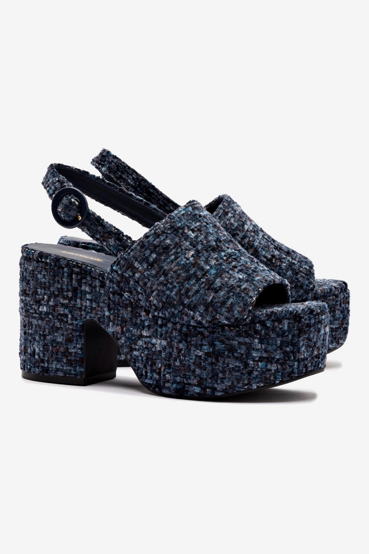 Miso Platform Sandal In Midnight Velvet Non-Slip Sole Relaxed sandals