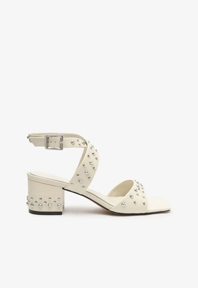 Lizzy Mid Block Leather Sandal Urban Style Low Profile