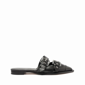 Penny Leather Flat Pure Black quick dry