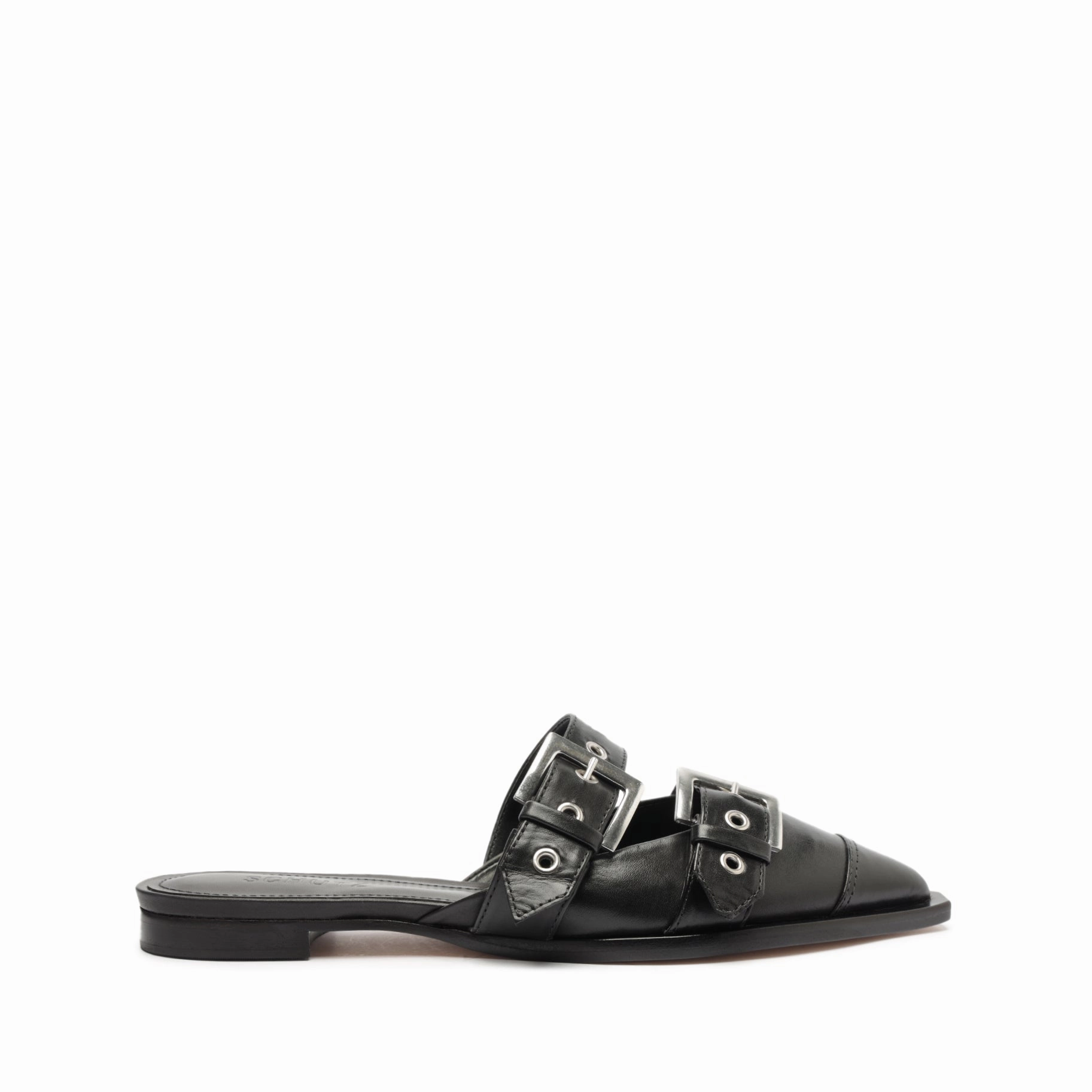 Penny Leather Flat Pure Black quick dry