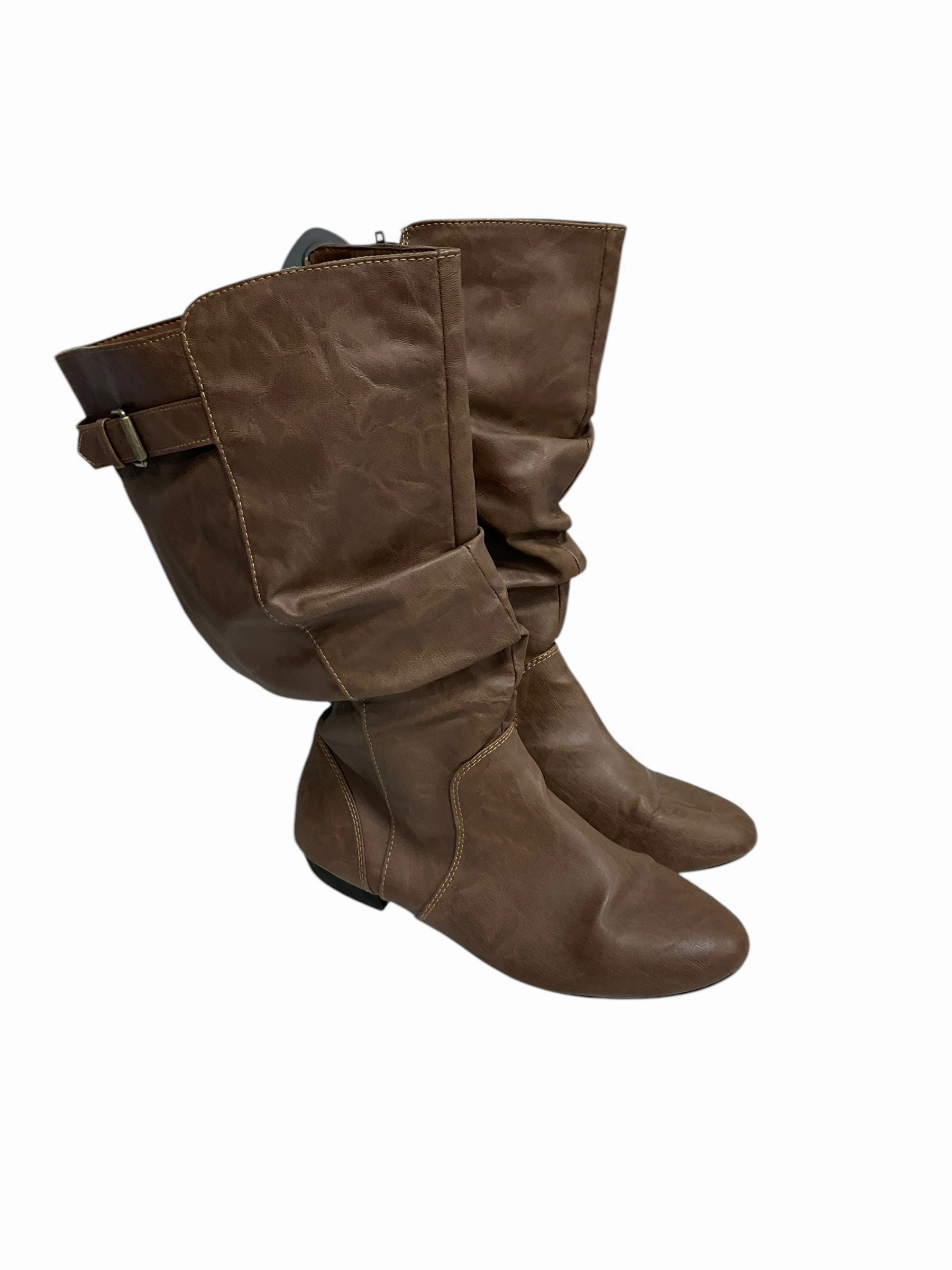 Boots Knee Flats By Lower Eastside  Size: 12 Comfort Lining Trail Exploration Tactile Feedback Sole