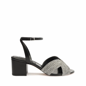Hattie Mid Block Leather Sandal Heat Dissipating Insoles Wide toe box
