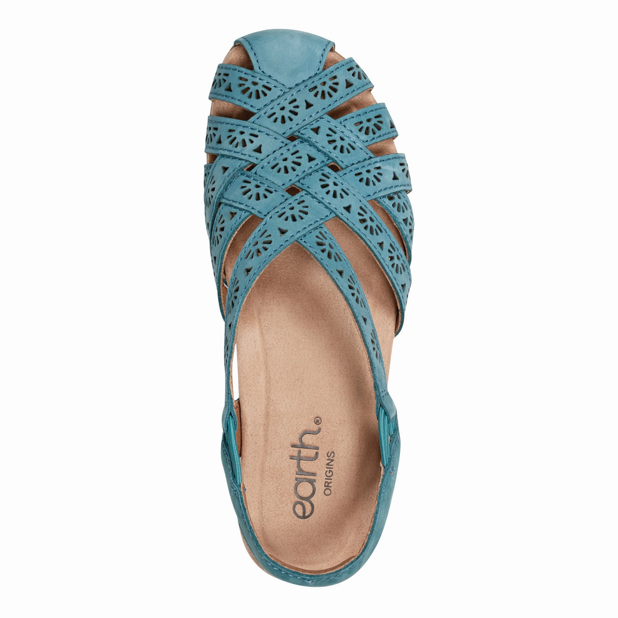 Briel Round Toe Casual Slingback Flat Sandals Tropical Mood