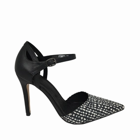 Stiletto Heel Shopping Spark Mollini Finny Black White Spot Leather