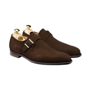Monkton Dark Brown Calf Suede Ice Grip Stretch Fabric Active People