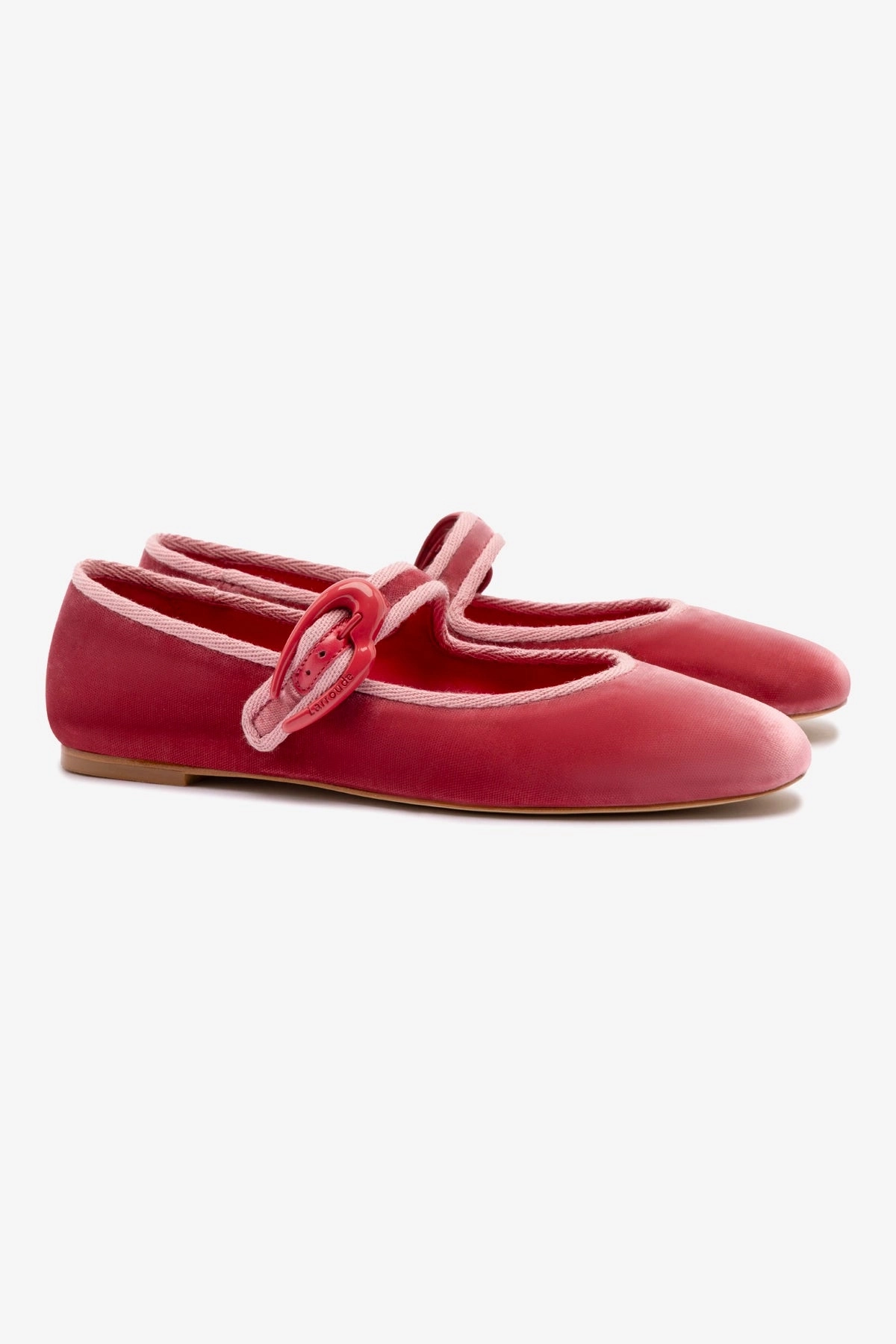 Verona Ballet Flat In Lampone Velvet Effortless Slip