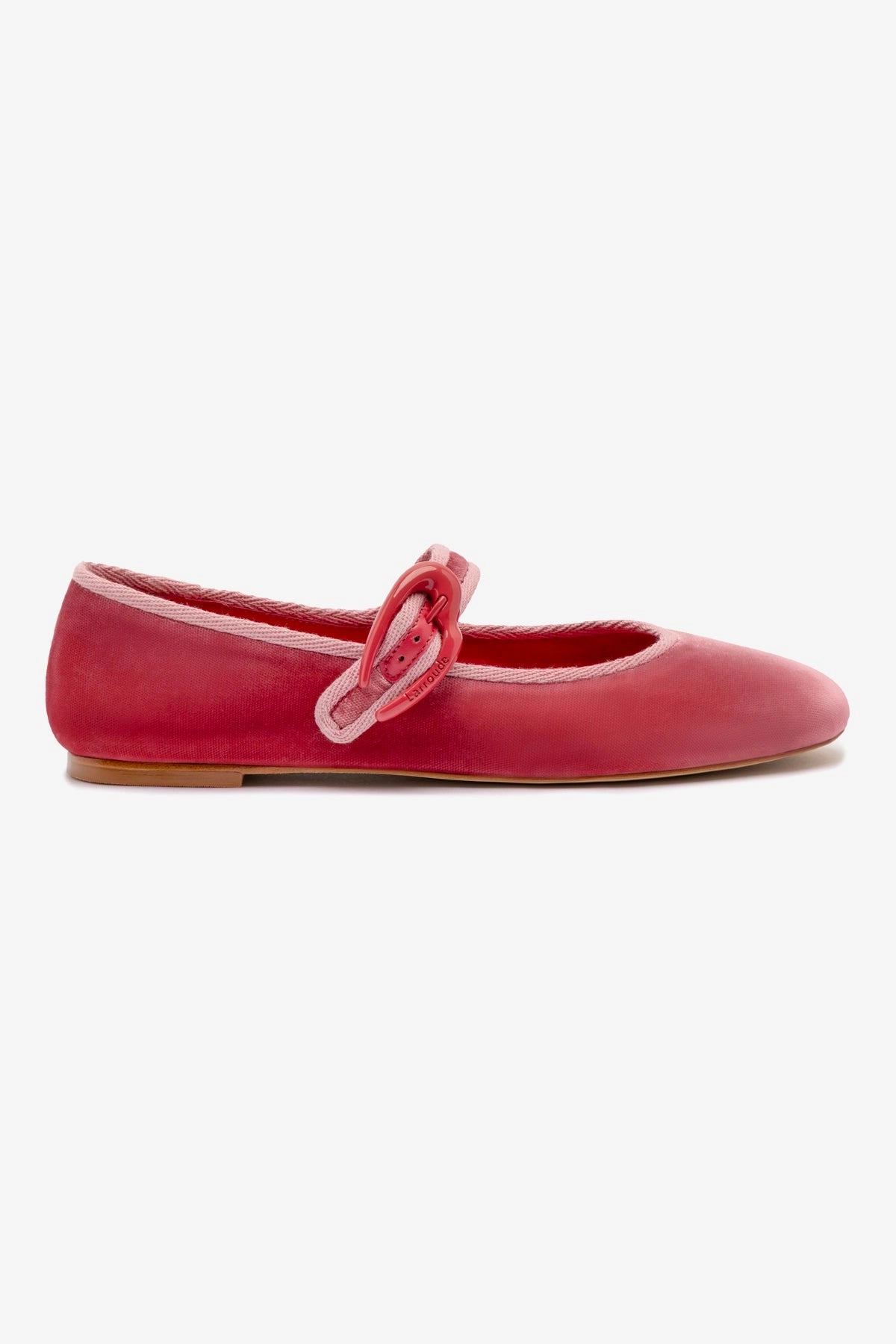 Verona Ballet Flat In Lampone Velvet French Charm Sale Glow