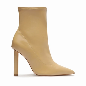 Gia Nappa Leather Bootie Snow Grip Comfort collar