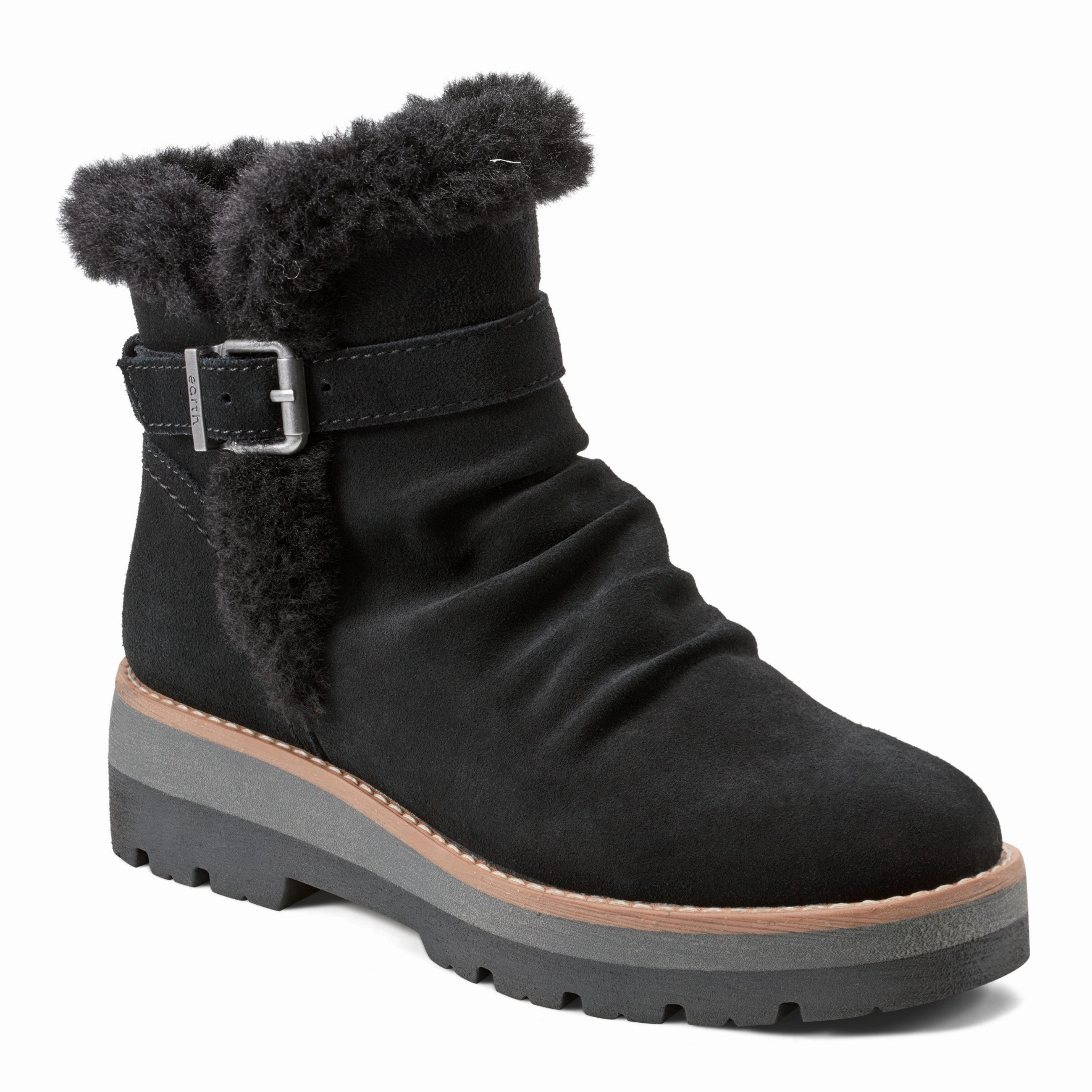 Yara Waterproof Lug Sole Casual Ankle Booties Adjustable Gusset Design
