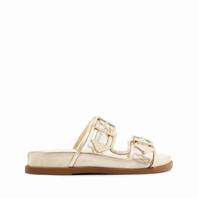 Training Mode Soft Land Naomi Sporty Vinyl & Metallic Sandal