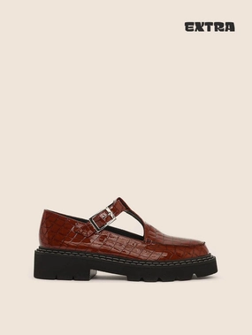 Elegant Fit Home Safe Neiva Brown Mary Jane