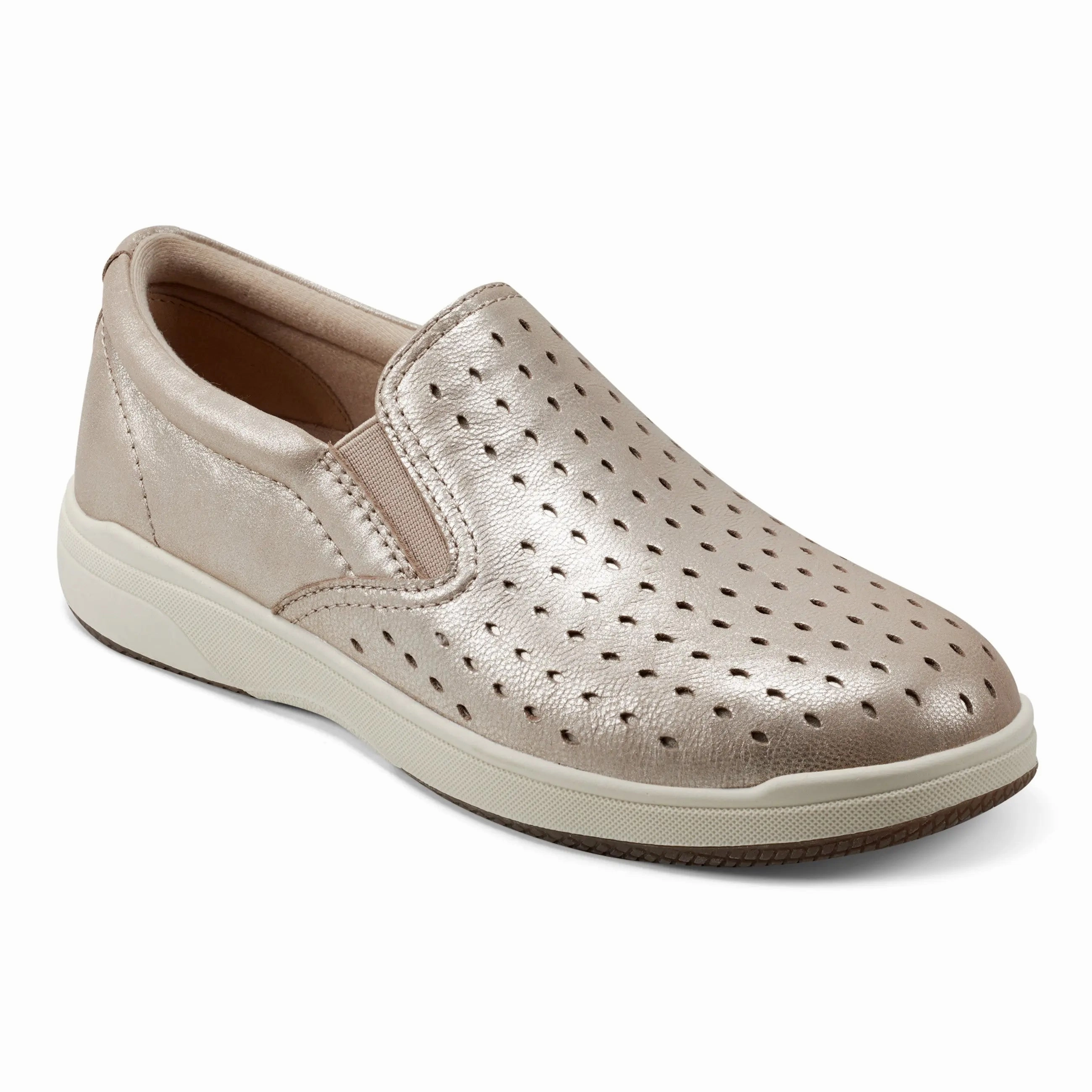 Comfy Flow Coastal Cool Nel Laser Cut Round Toe Casual Slip-on Sneakers