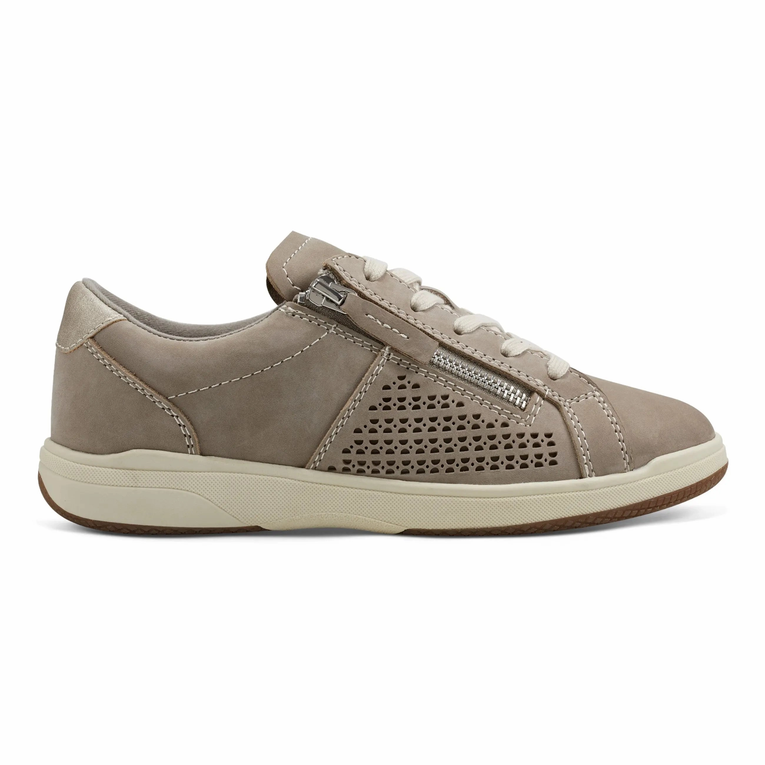 Netta Round Toe Casual Lace-up Sneakers Clean Finish Reliable Comfort