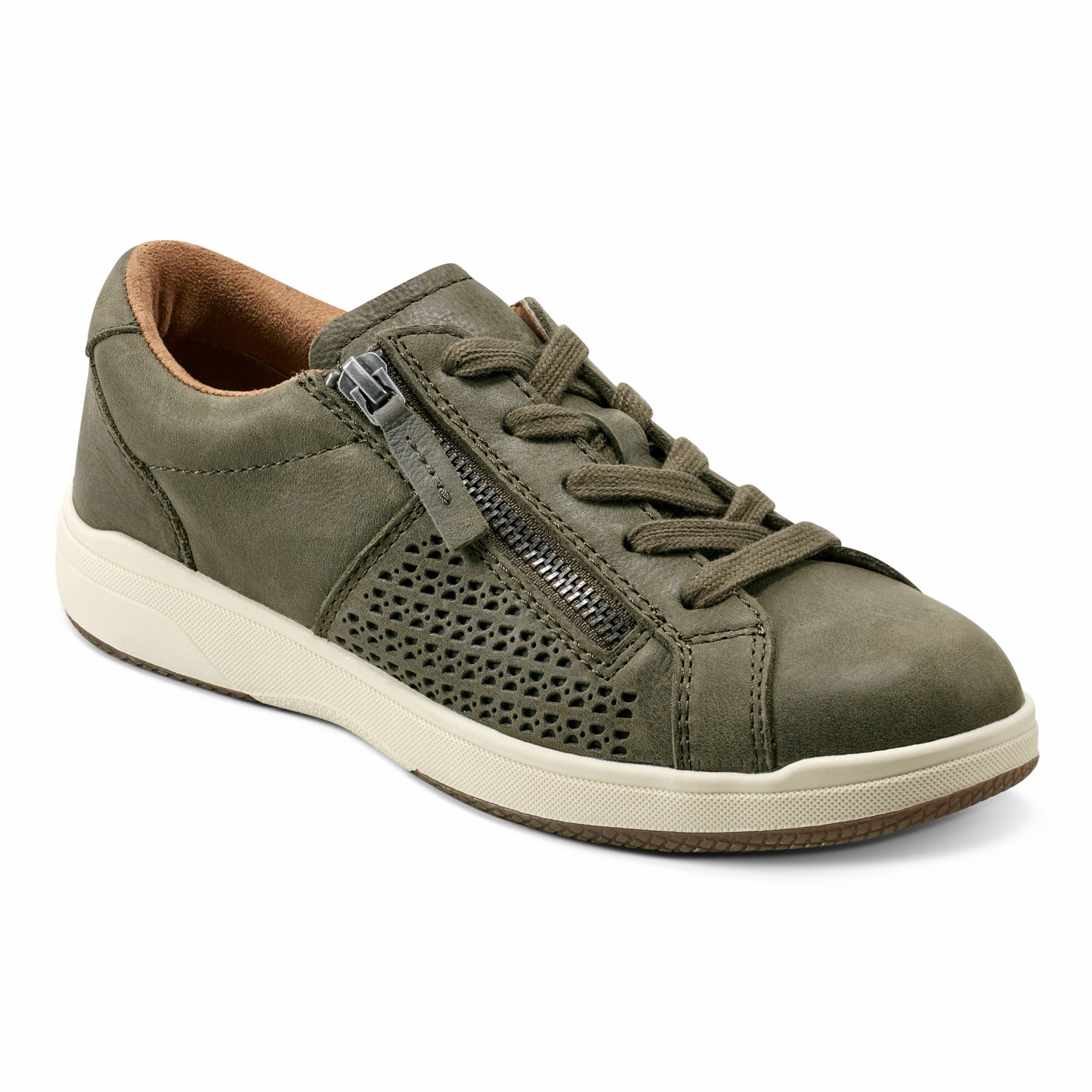 Netta Round Toe Casual Lace-up Sneakers Way Open Hook And Loop