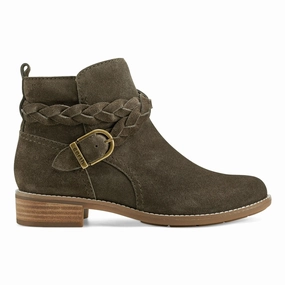 Nicole Round Toe Stacked Heel Casual Booties All Weather Snow Trekker Airy Feel