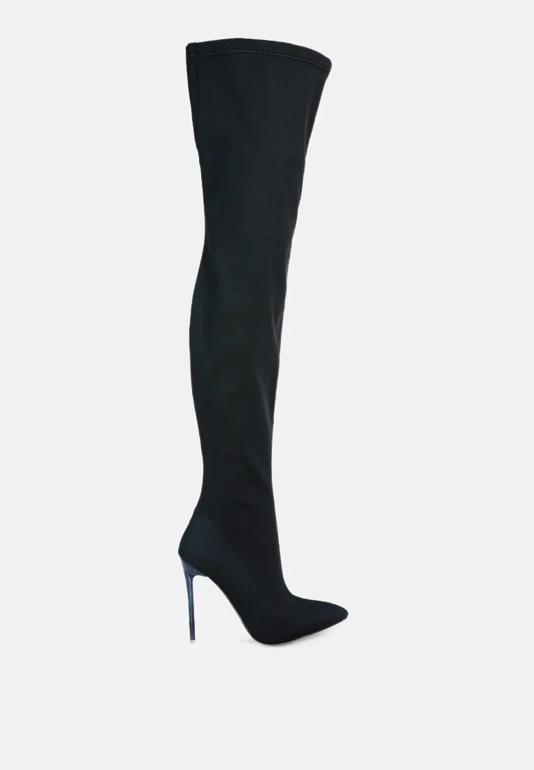 no calm superstretch stiletto long boot