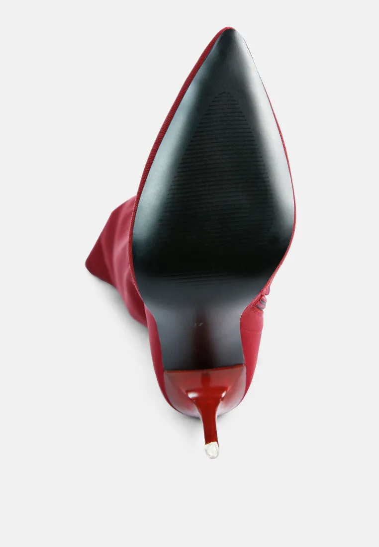 no calm superstretch stiletto long boot