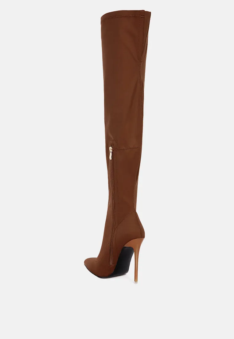 no calm superstretch stiletto long boot