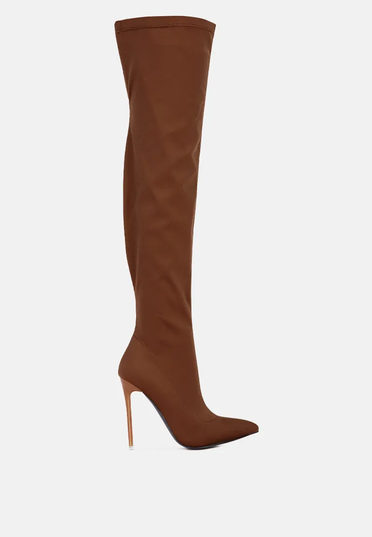 no calm superstretch stiletto long boot