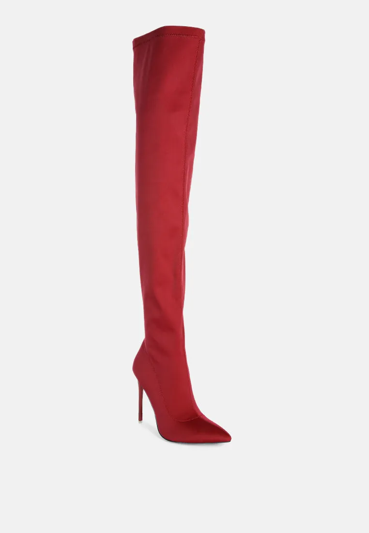 no calm superstretch stiletto long boot