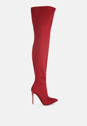 no calm superstretch stiletto long boot