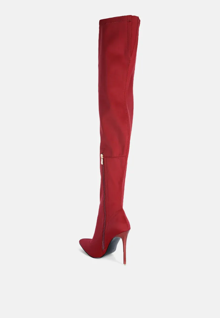 no calm superstretch stiletto long boot