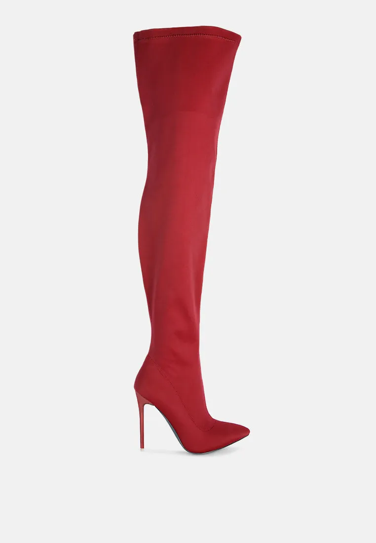no calm superstretch stiletto long boot