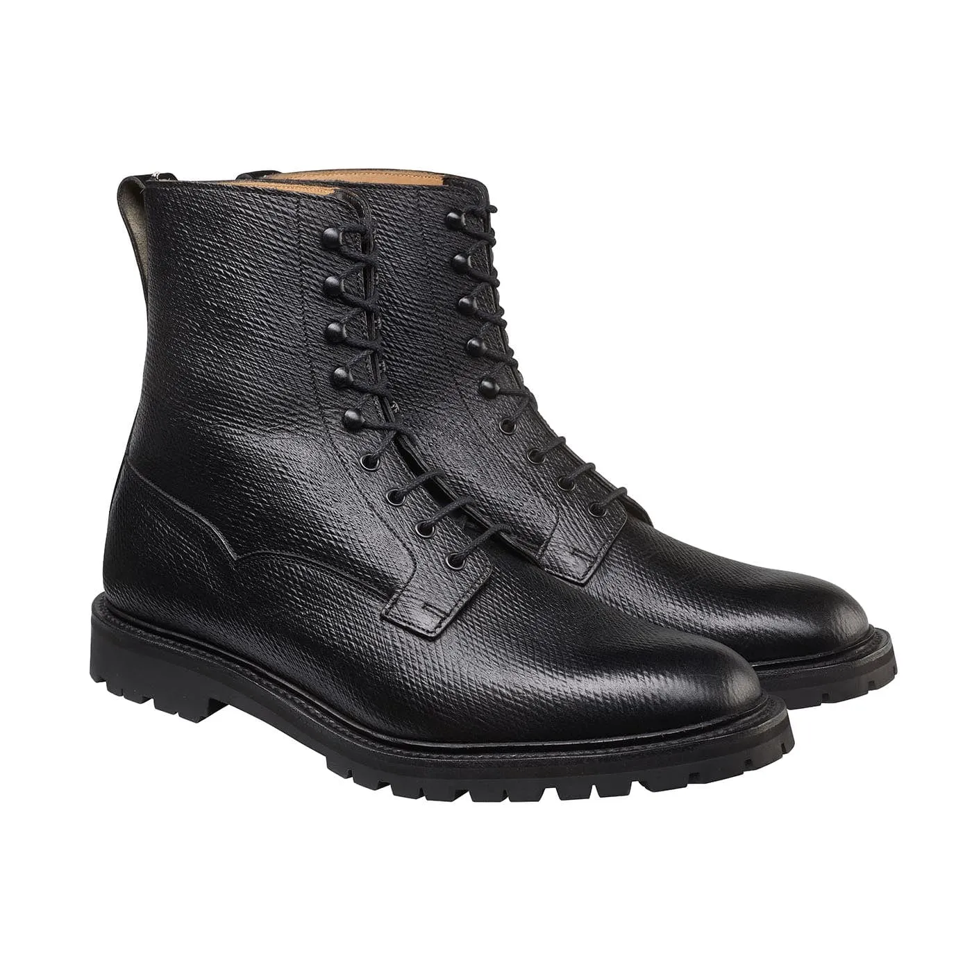 Padded Interior Rural Traveler Lace Up Grizedale Black Russian Grain