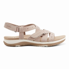 Stylish casual sandals Samsin Round Toe Strappy Casual Flat Sandals