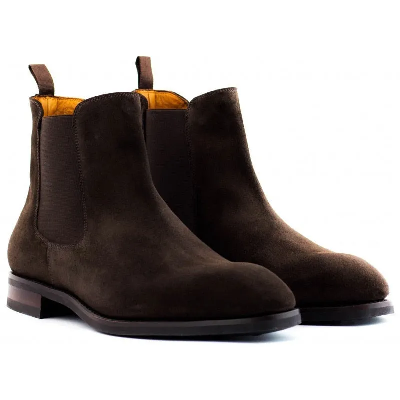 Non-Slip Cow Suede Men's Chelsea Boots