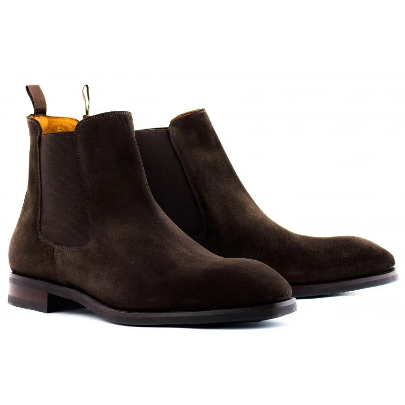 Non-Slip Cow Suede Men's Chelsea Boots