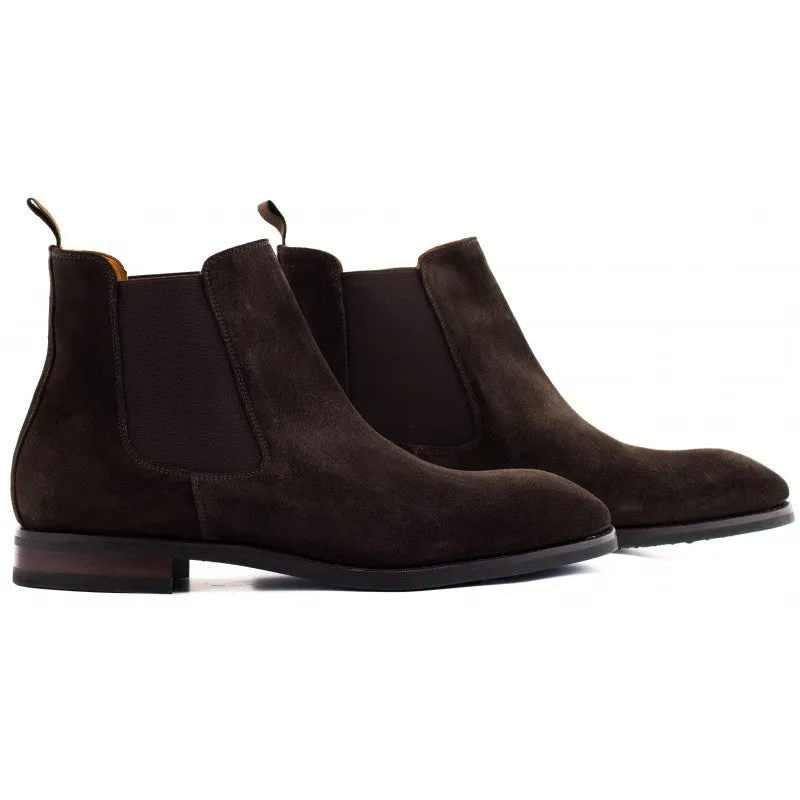 Non-Slip Cow Suede Men's Chelsea Boots