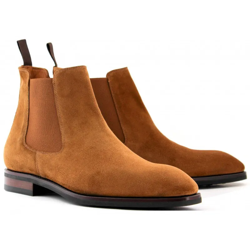 Non-Slip Cow Suede Men's Chelsea Boots