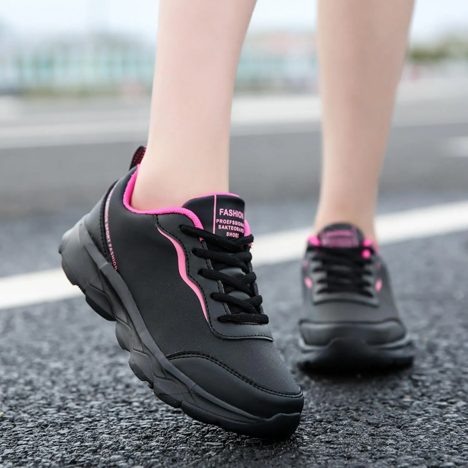 Non Slip Thick Bottom Sneakers for Women Non Slip Workout Fashion Tennis Running Sneakers Jogger Running Shoe