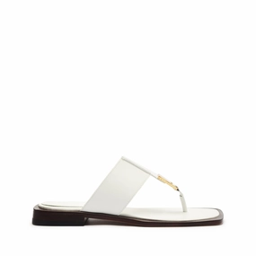 Salma Leather Flat Sandal Satin Glow