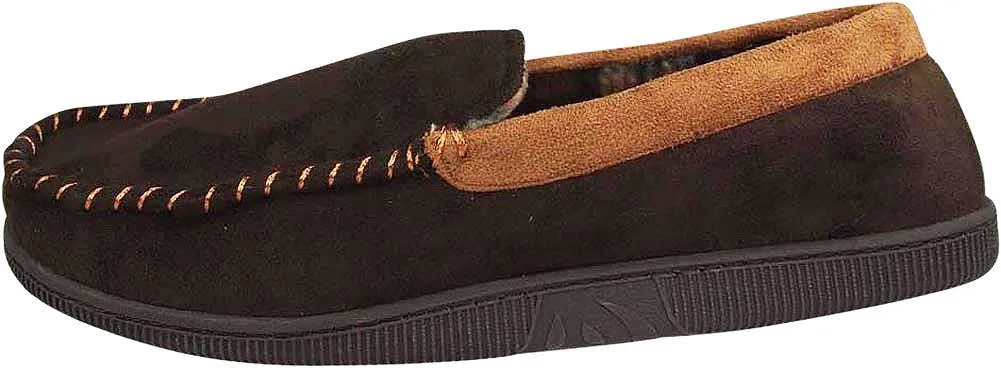 NORTY Mens M-2XL Chocolate/Camel Slippers 15031