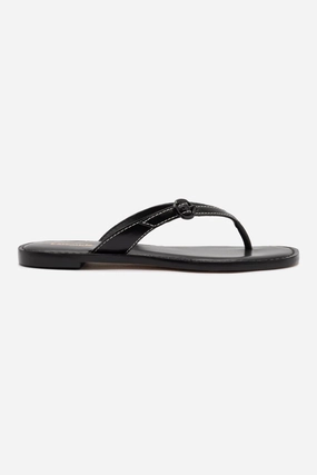 Practical Footwear All-day Comfort Shoes Mary Kate Flat Sandal In Black Leather