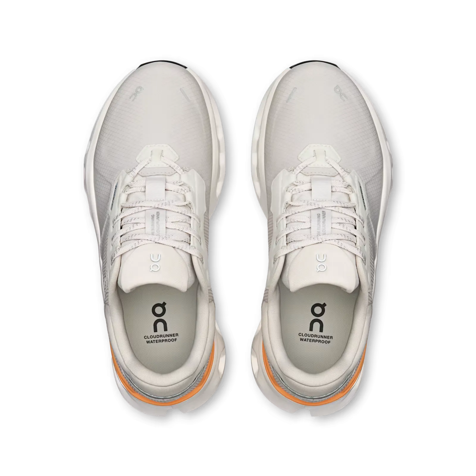 On Running Women's Cloudrunner 2 Waterproof Sneaker in Wolf/Tangerine