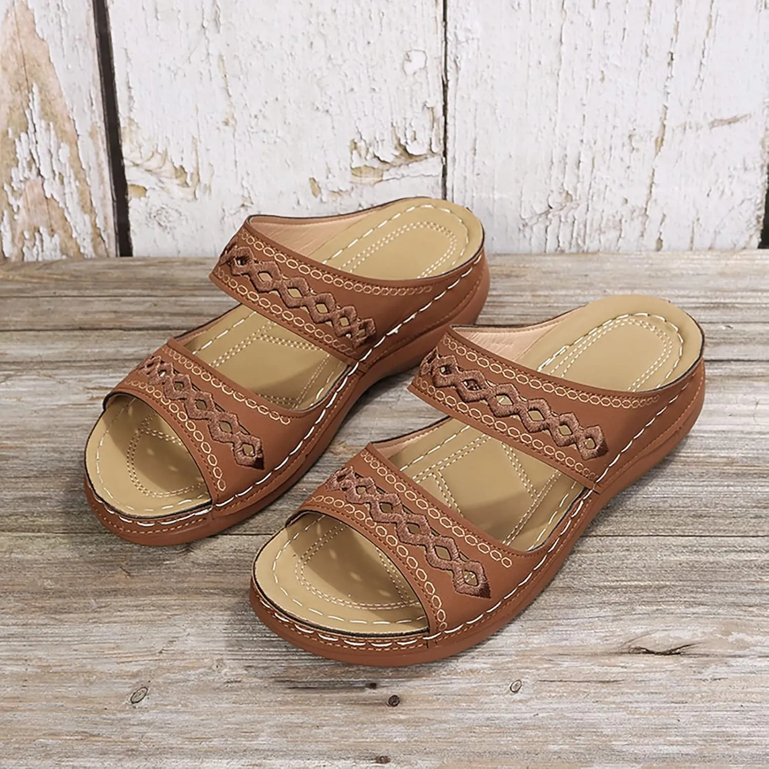 Orthopedic Sandals for Women 2025 Heel Support Orthopedic Wide Foot Sandals Orthopedic Summer Flat Sandals Orthotic Womens Summer Sandals Dressy Black Sandals Women Comfortable Small Heel