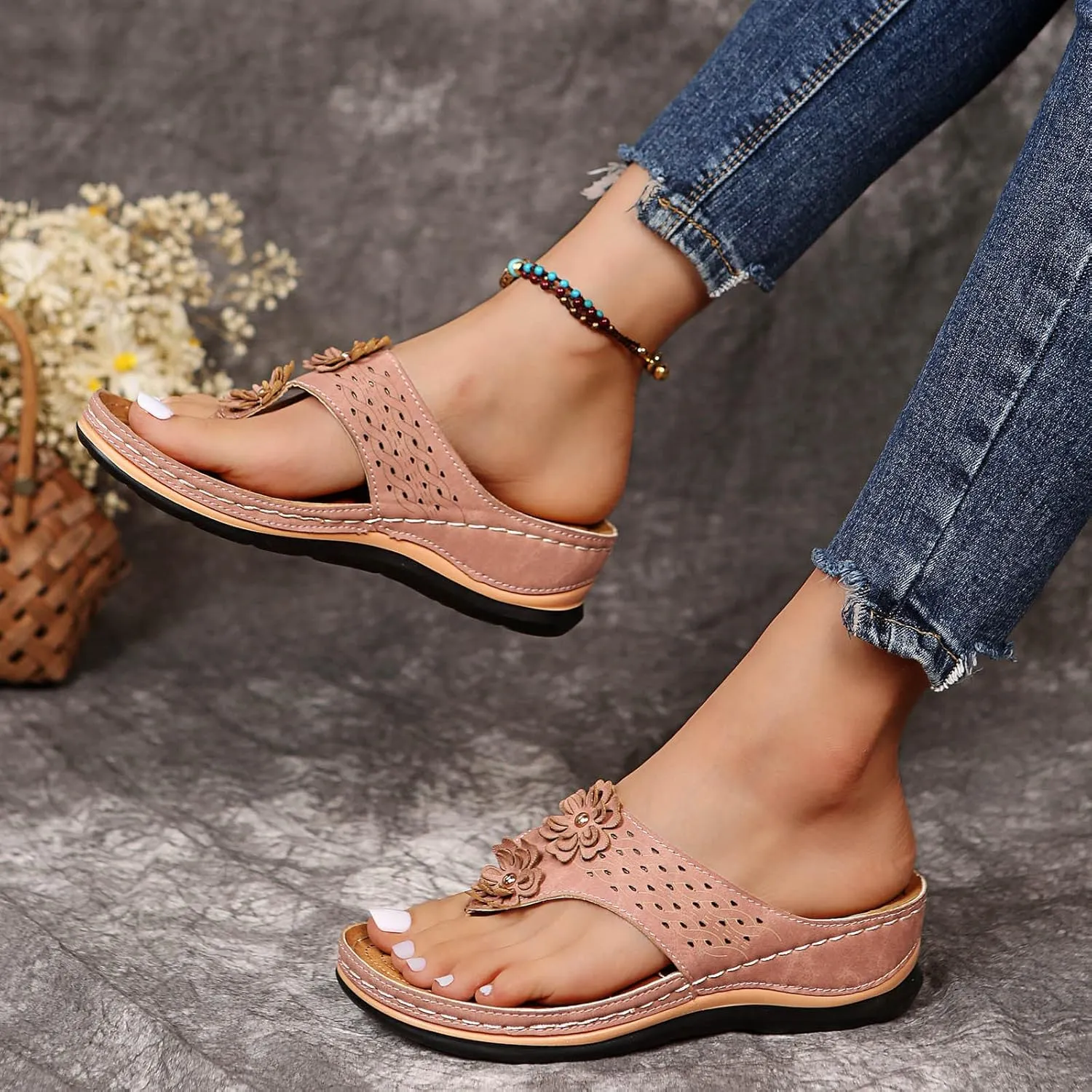 Orthopedic Sandals for Women Dressy Orthotic Women Wide Width Sandals Memory Foam Sandals Women Orthopedic Sandalias OrtopDicas Para Mujer Orthopedic Black Sandals Women Comfortable Closed Toe